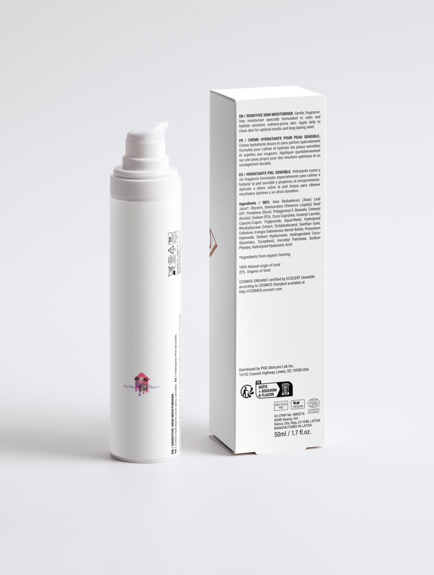 CERA DOMUS Sensitive Skin Moisturiser, Fragrance Free